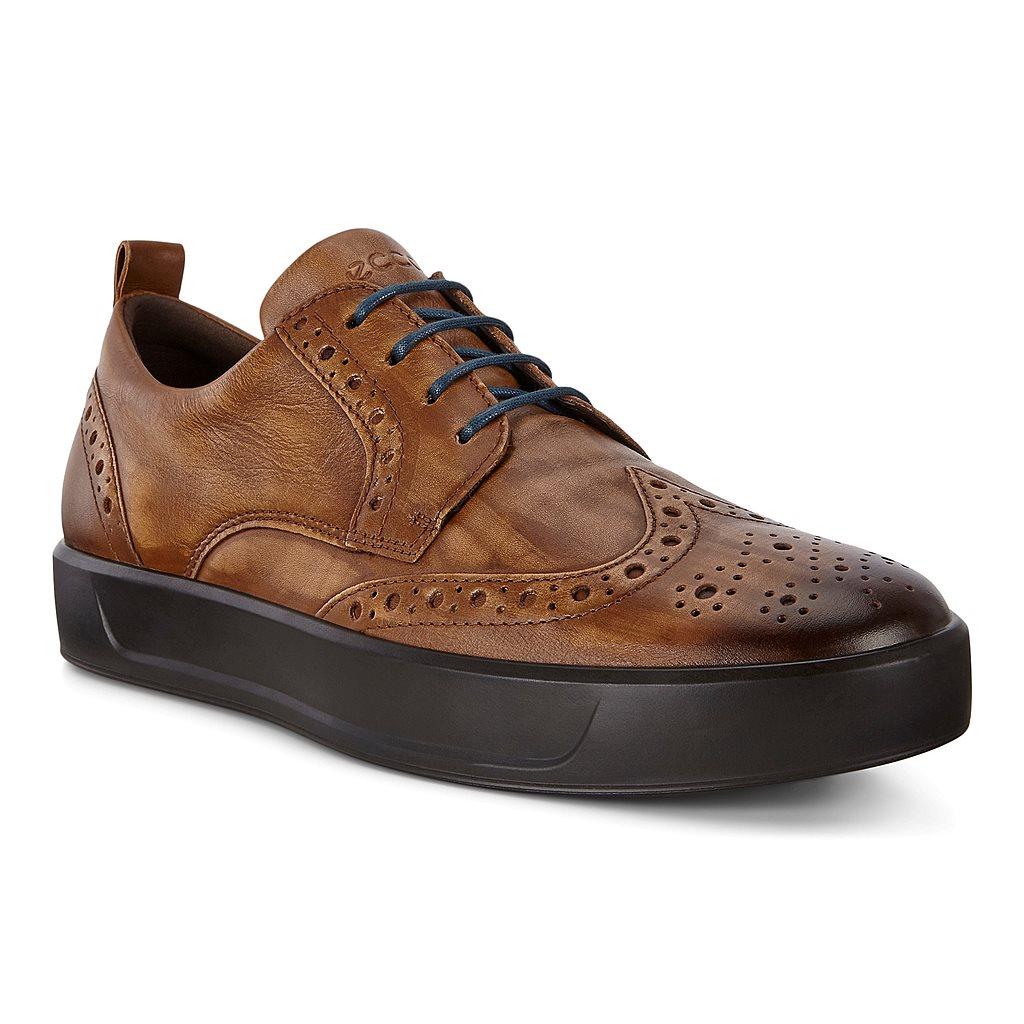 Baskets Ecco Soft 8 Homme Marron 2389-VQLPF